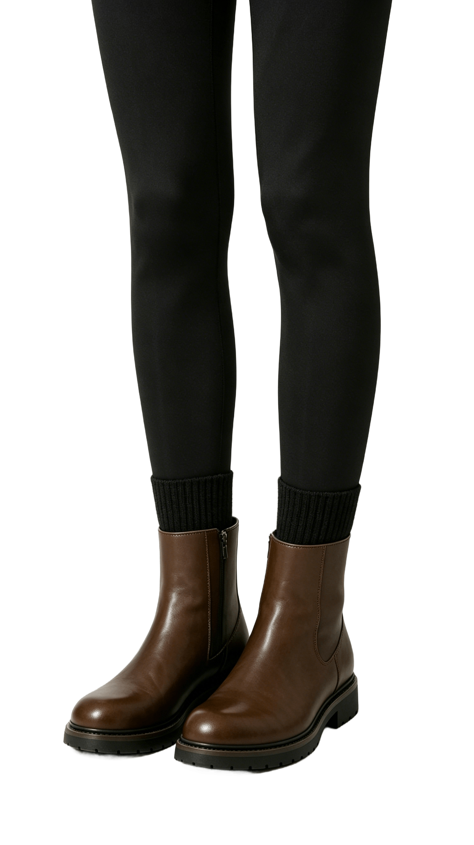 Brown Leather Ankle Boots - Image 2