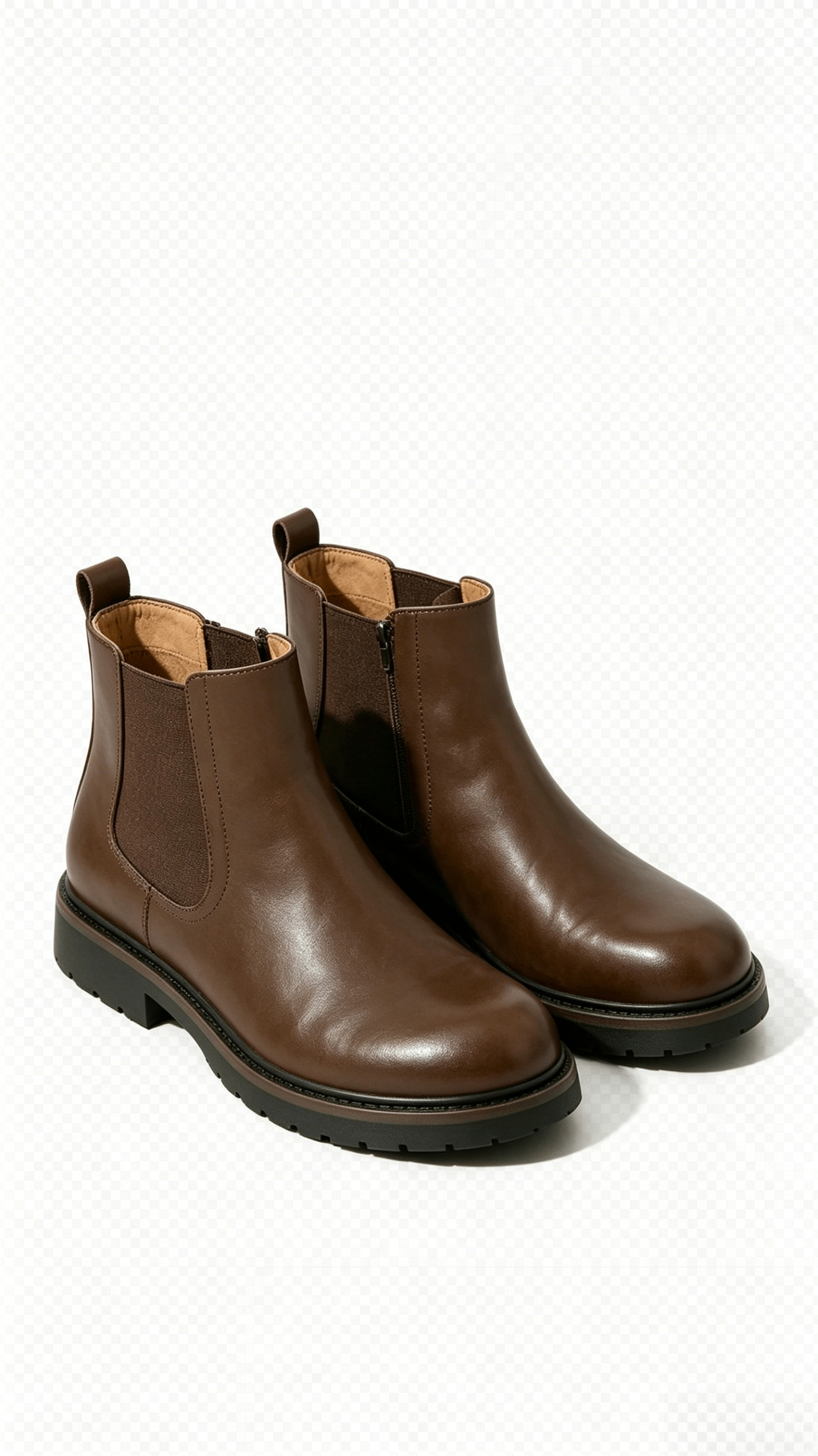 Brown Leather Ankle Boots - Image 3