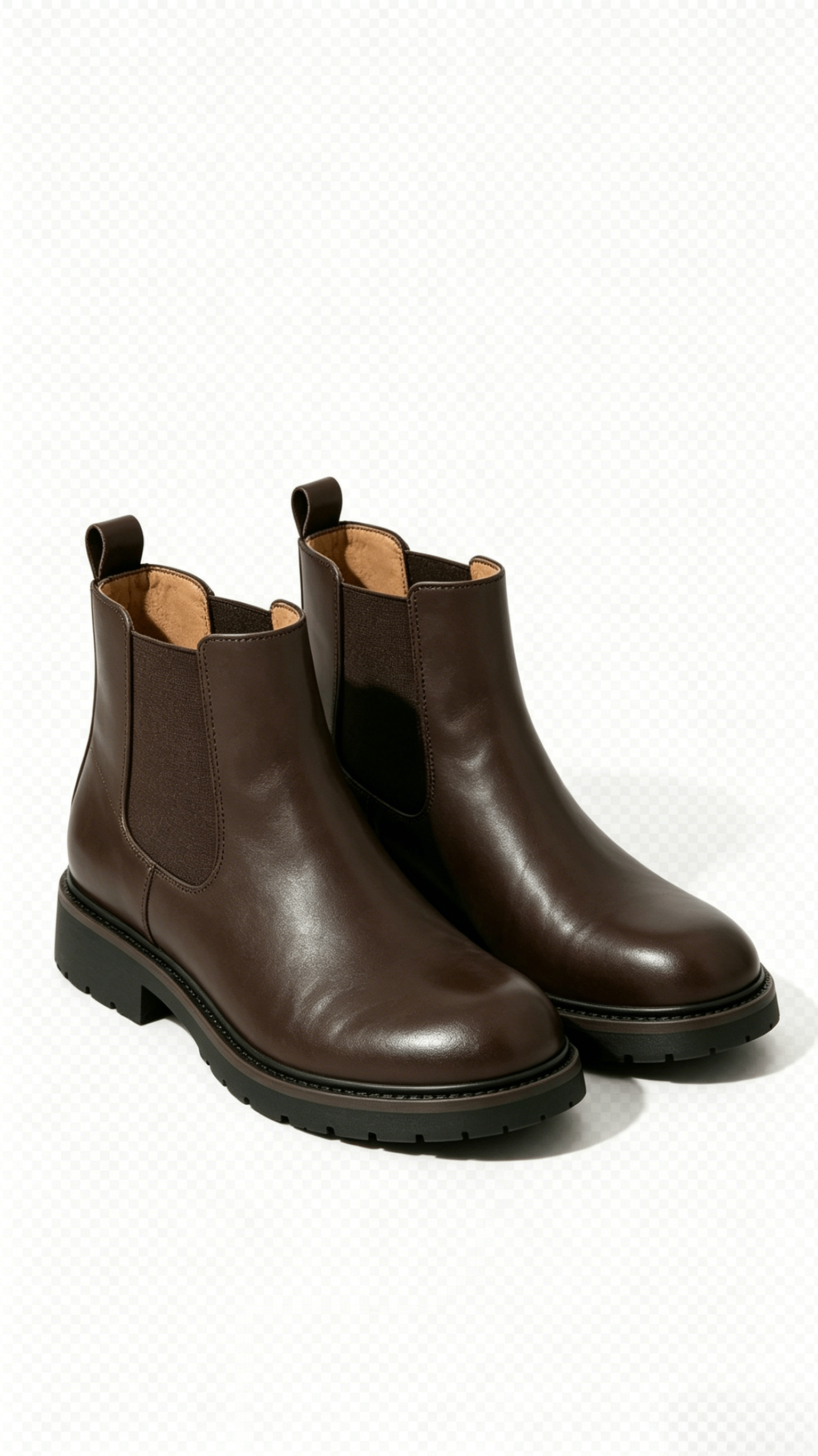 Dark Brown Leather Ankle Boots - Image 3