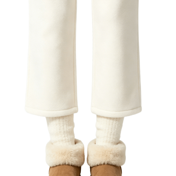 Camel Suede Fur-Cuff Ankle Boots