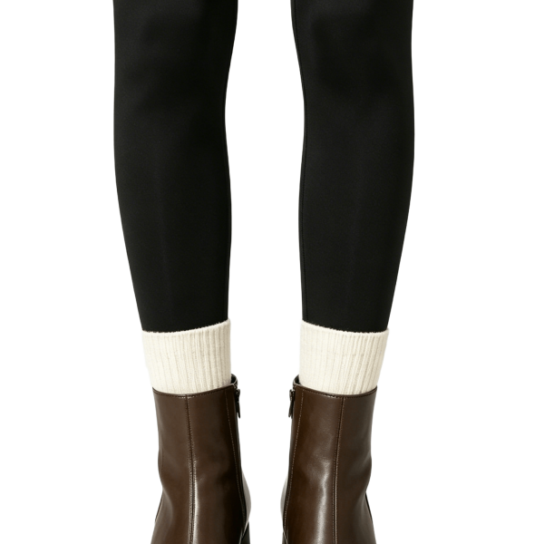 Dark Brown Leather Square Toe Ankle Boots