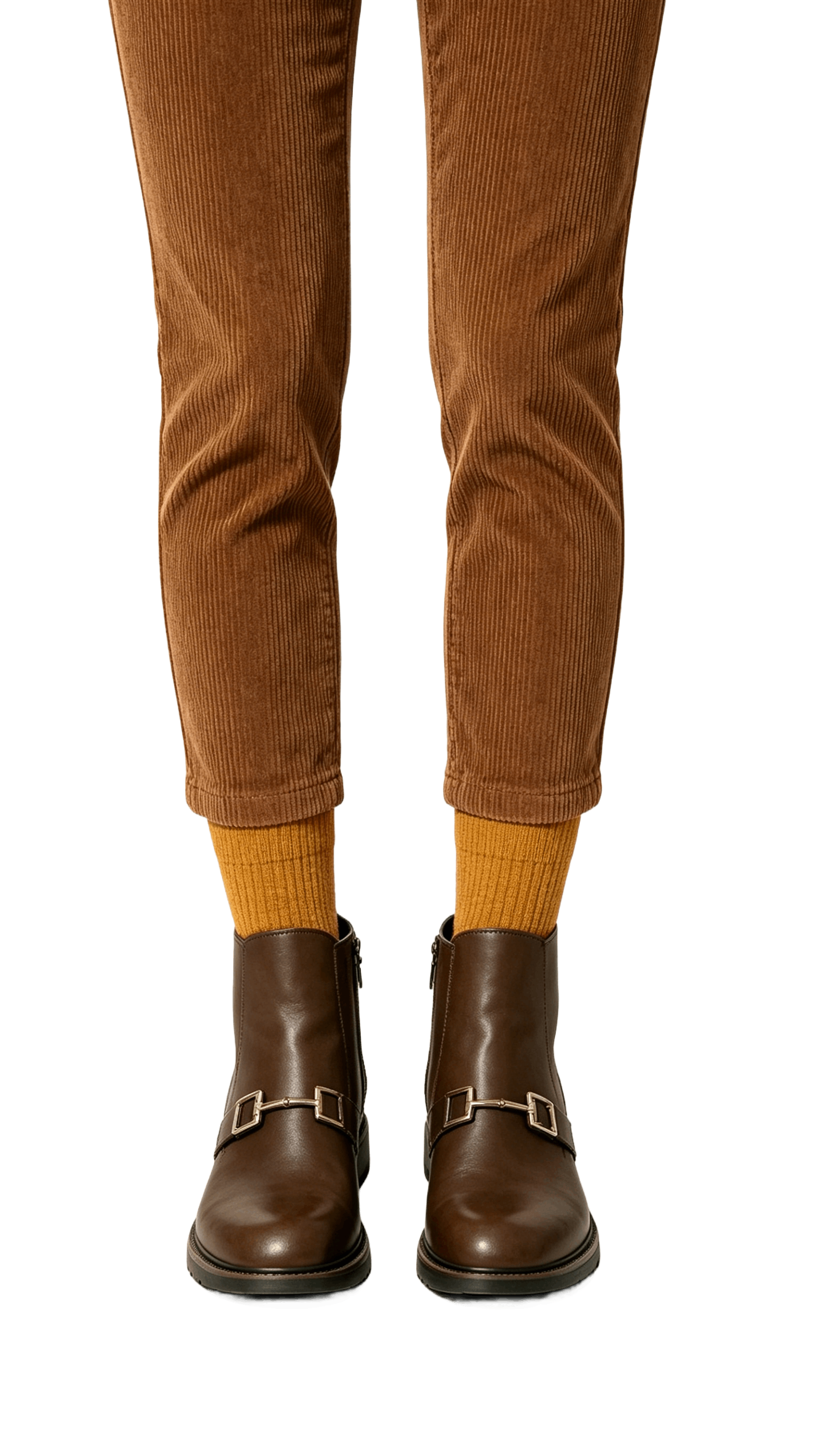 Brown Leather Horsebit Ankle Boots