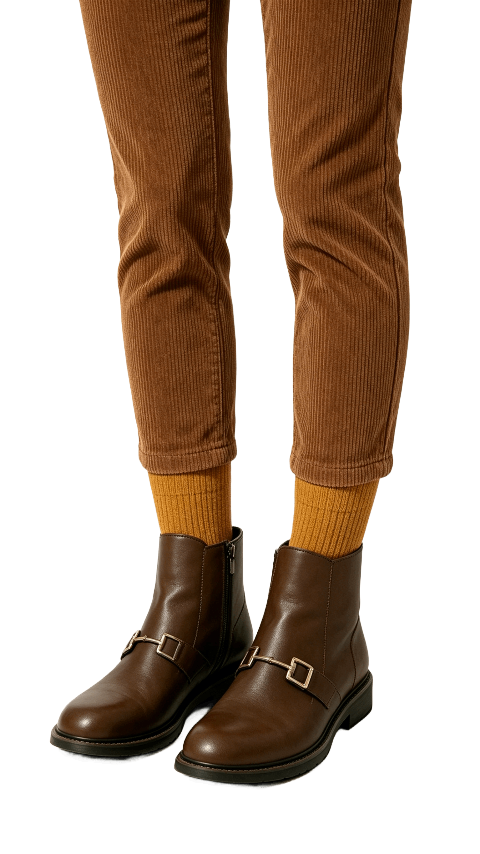 Brown Leather Horsebit Ankle Boots - Image 2