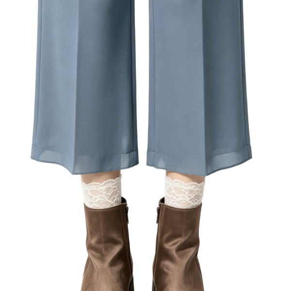 Taupe Satin Round Toe Ankle Boots