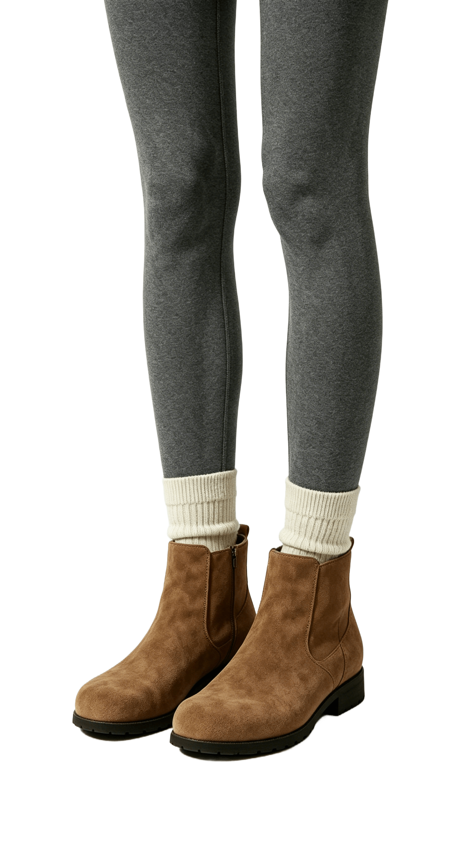 Camel Suede Ankle Boots - Image 2
