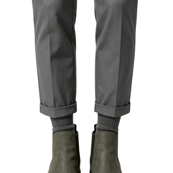 Grey Nubuck Chelsea Boots