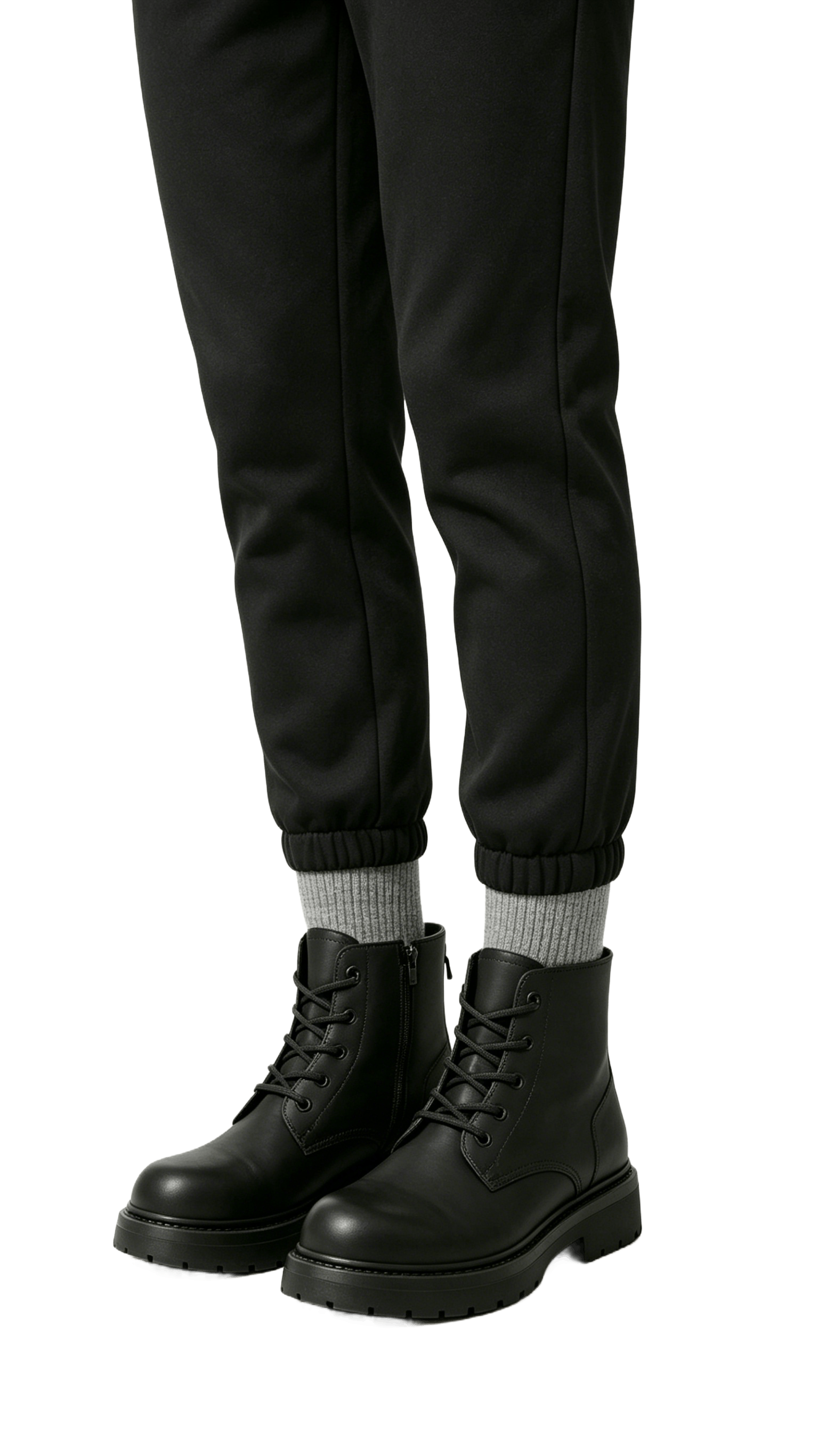 Black Minimalist Ankle Boots - Image 2