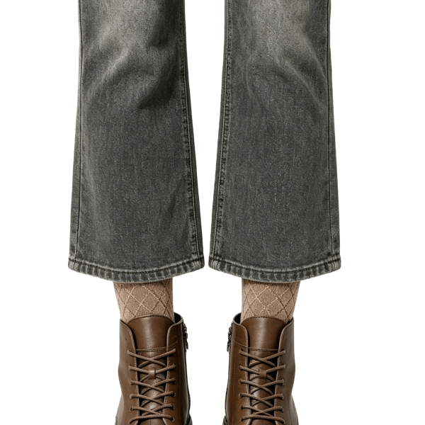 Brown Classic Lace-Up Ankle Boots