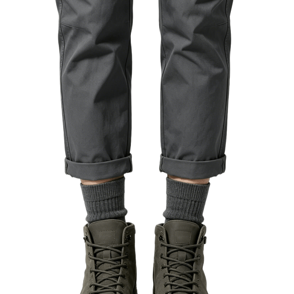 Charcoal Gray Nubuck Ankle Boots