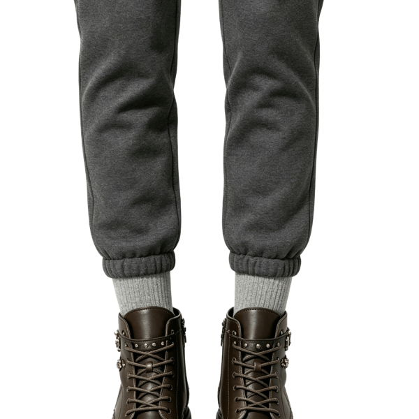 Dark Brown Studded Leather Boots
