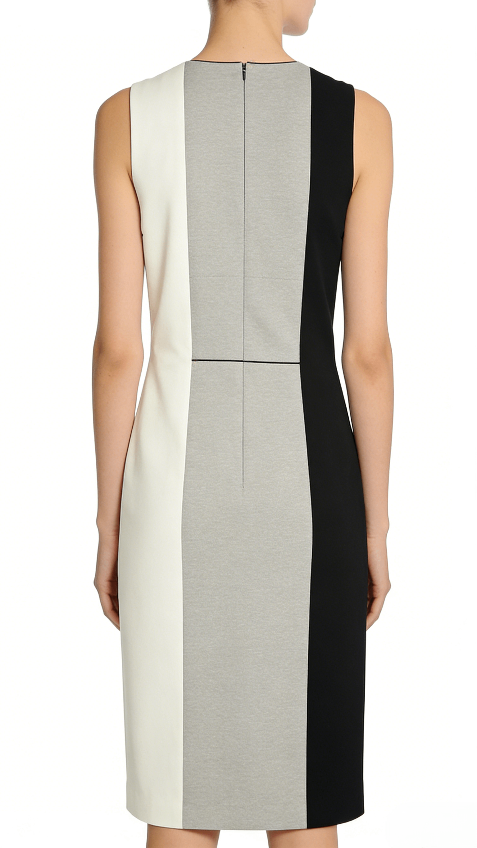 Color Block Sleeveless Slit Midi Dress - Image 3