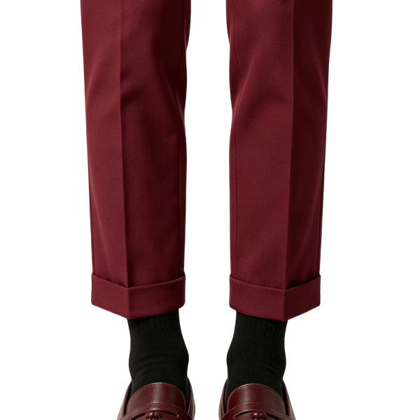 Burgundy Leather Tassel Loafers