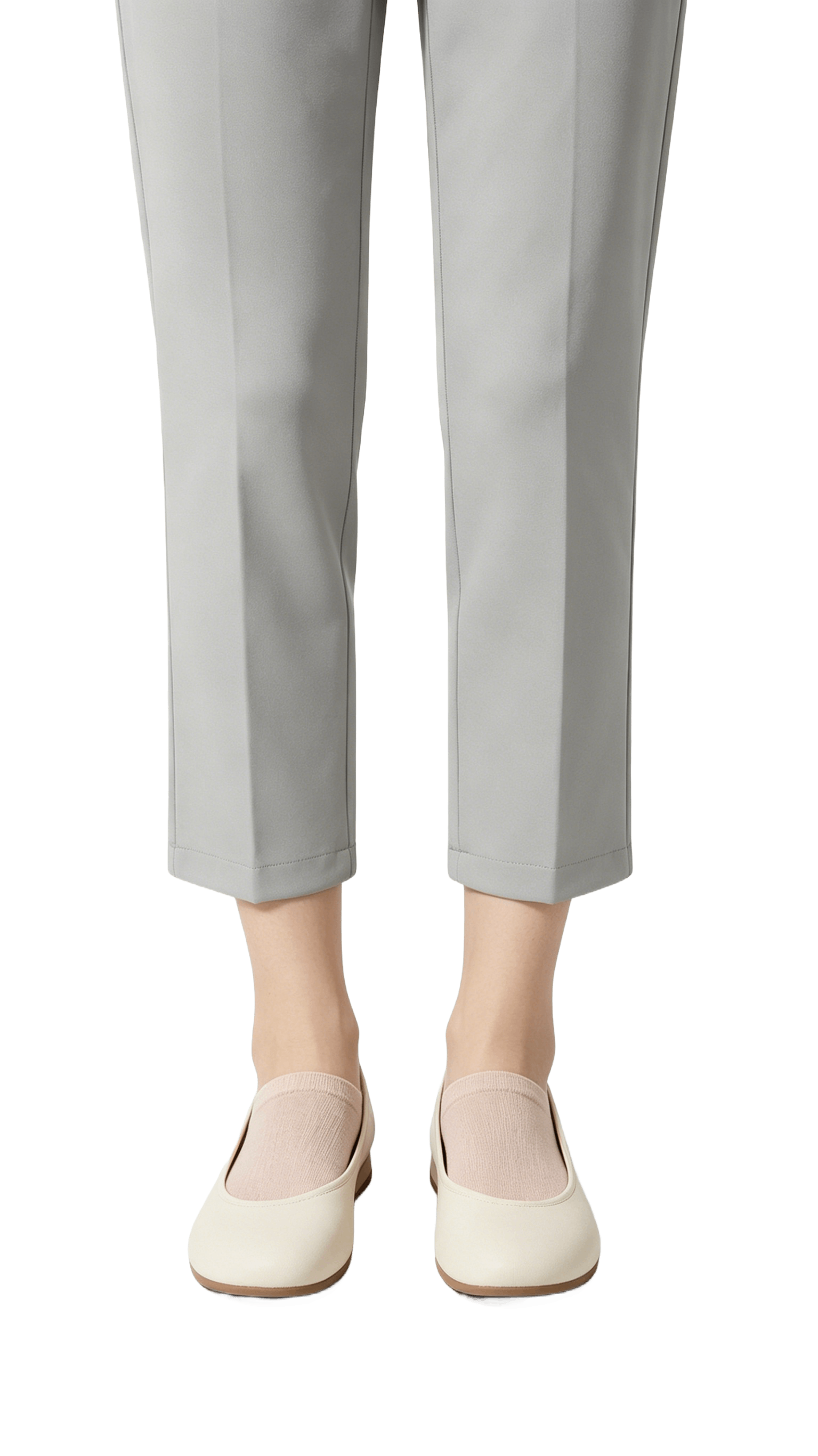 Cream Leather Ballet Flats