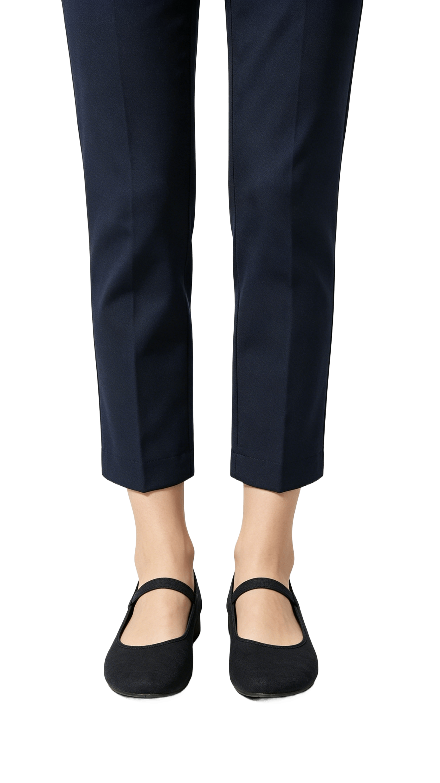 Black Suede Mary Jane Flats