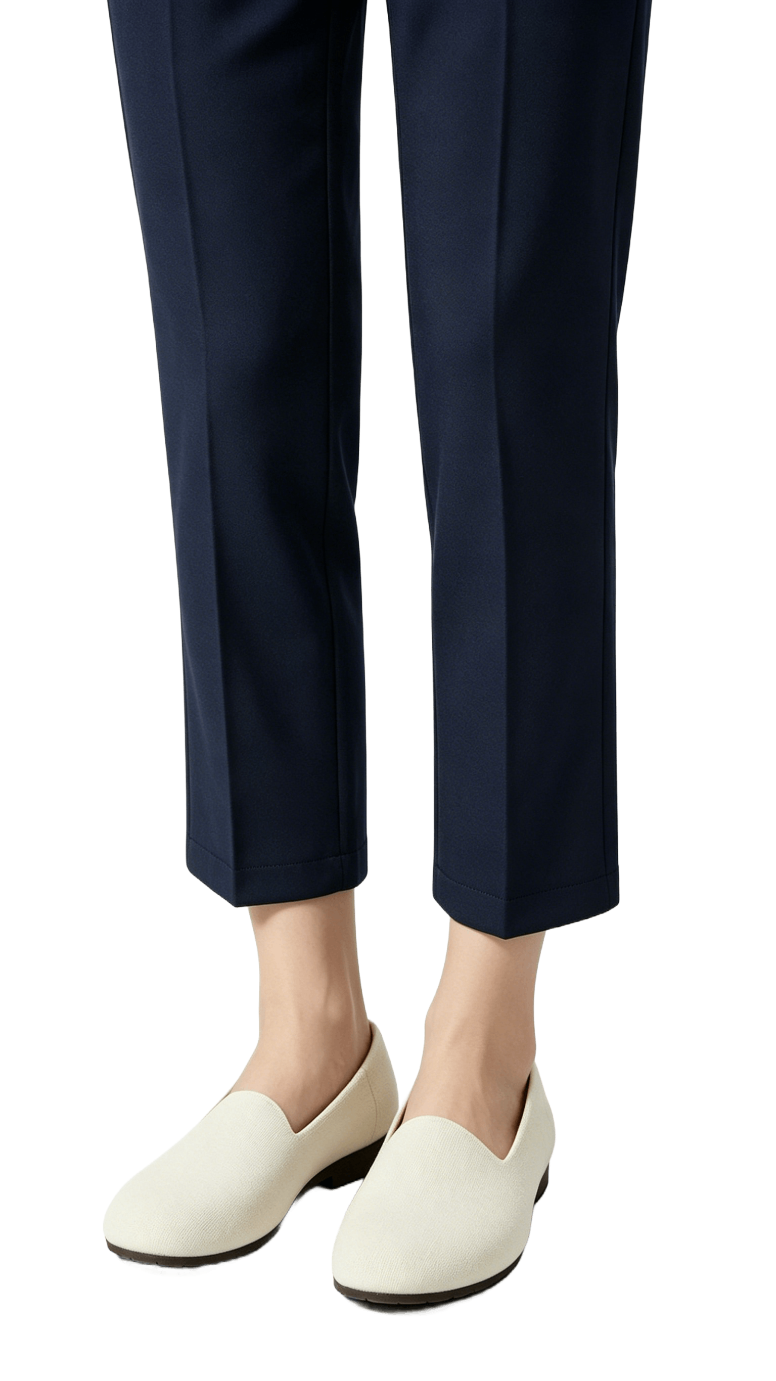 White Knit Flats - Image 2