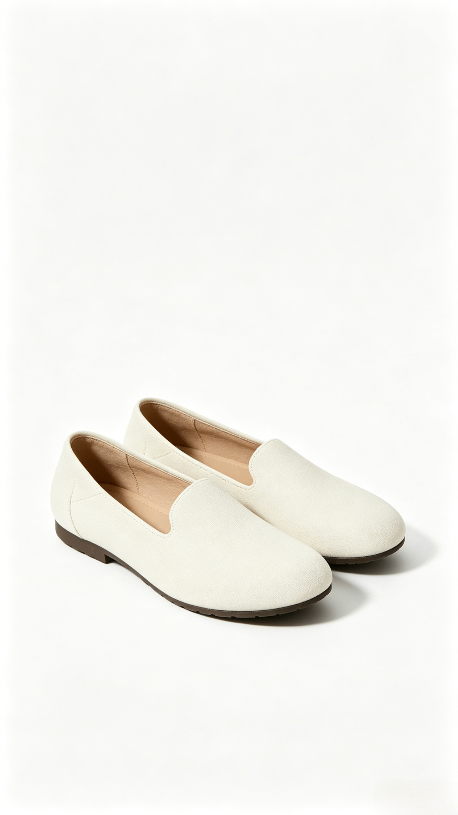 White Knit Flats - Image 3