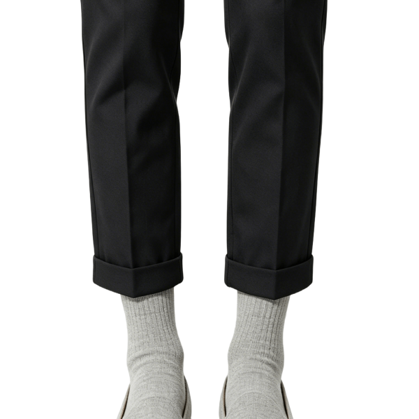 Gray Fabric Loafers