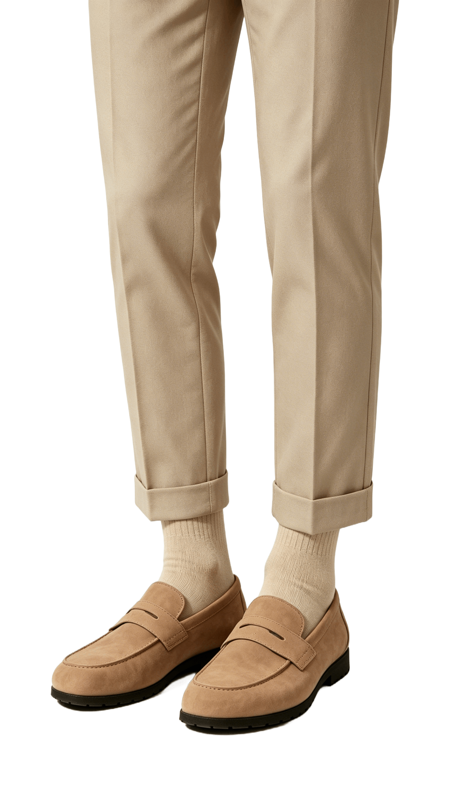 Beige Suede Loafers - Image 2