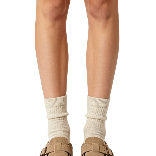 Beige Suede Clogs