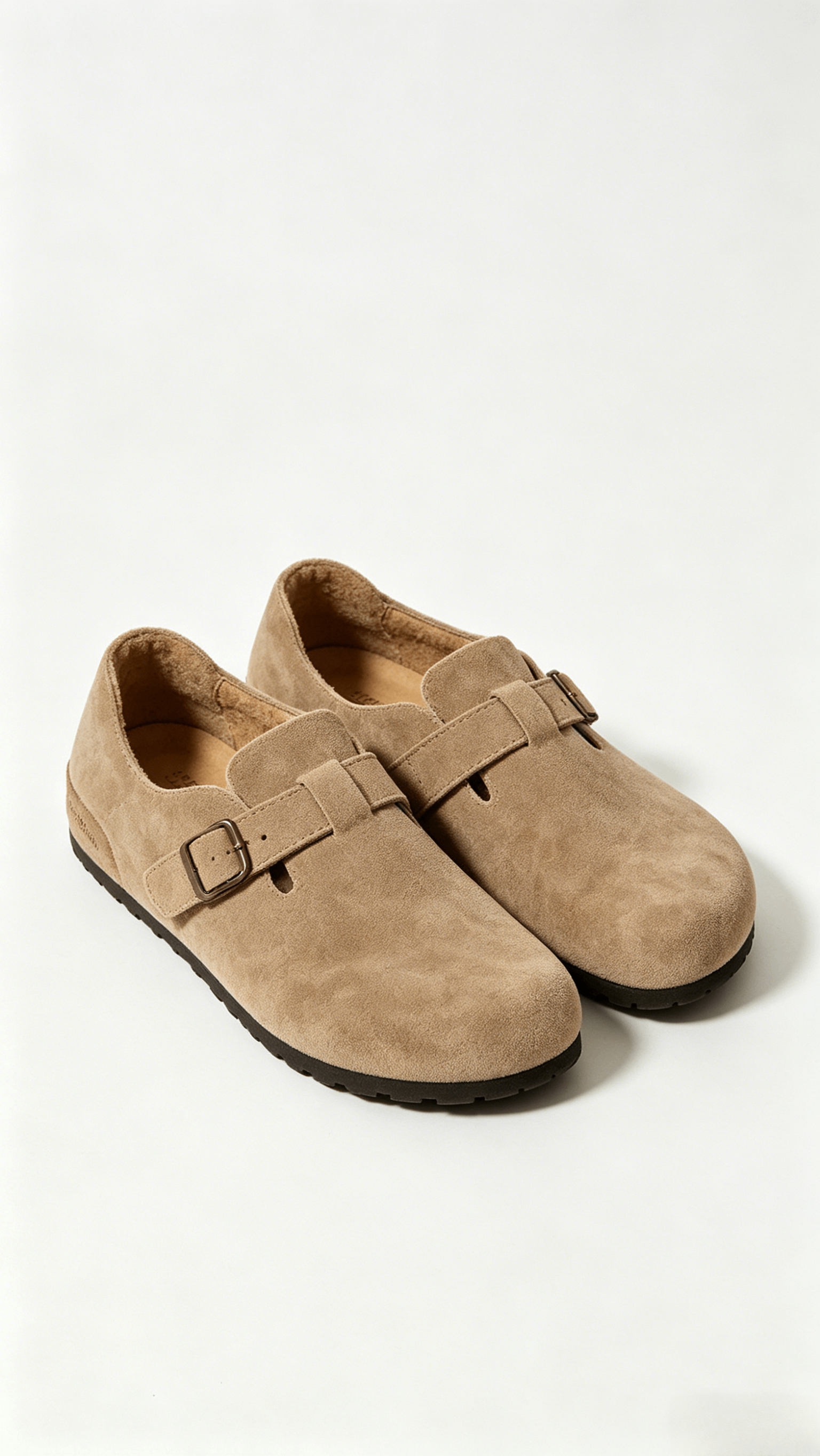 Beige Suede Clogs - Image 3