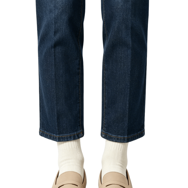 Beige Leather Penny Loafers