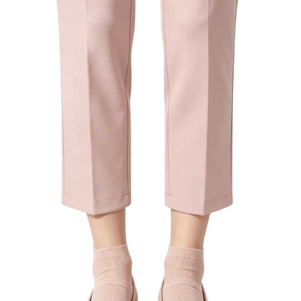 Pink Knit Round Toe Flats