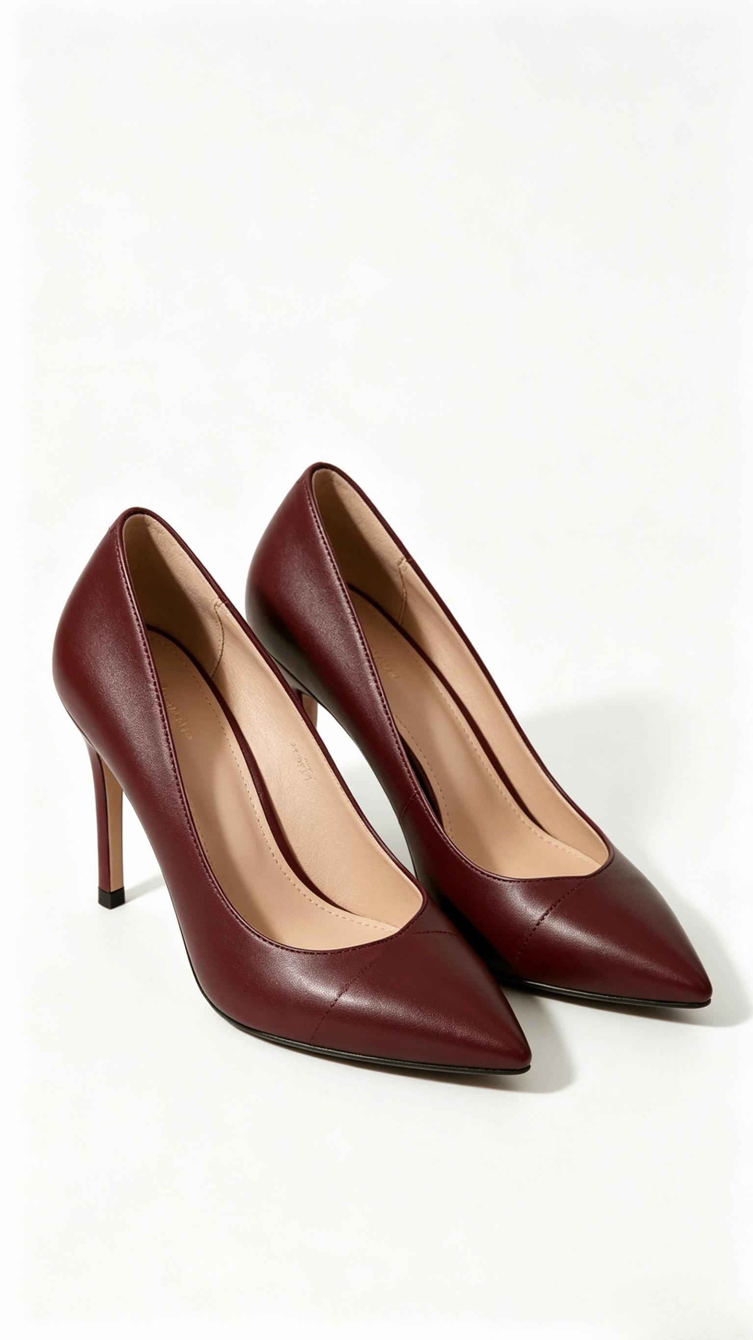 Maroon Pointed-Toe Heels - Image 3