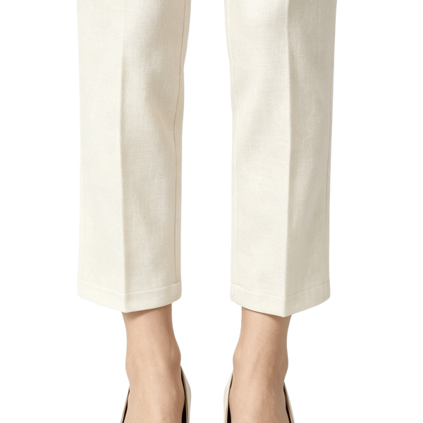 Cream Leather Bow Detail Pumps