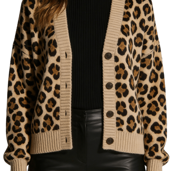 Leopard Print Cardigan