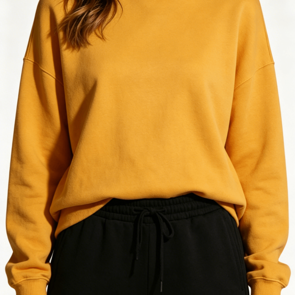 Yellow Crew Neck Sweatshirt