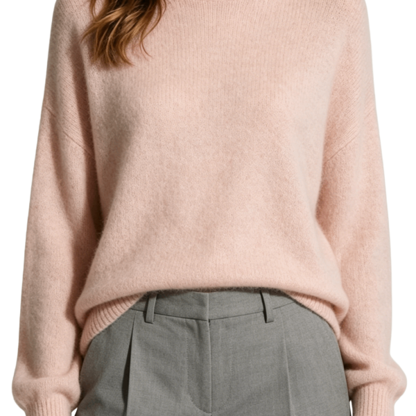 Pink Turtleneck Sweater