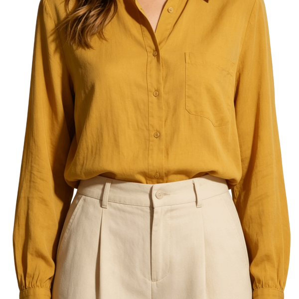 Yellow Button-Down Shirt