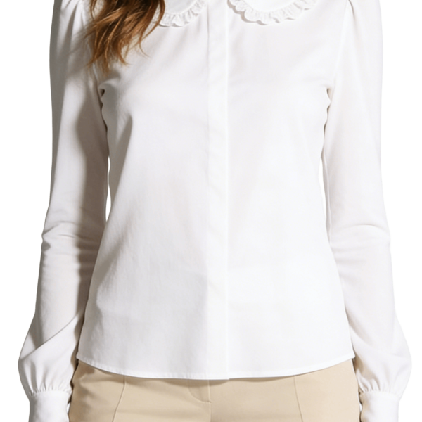 White Peter Pan Collar Blouse