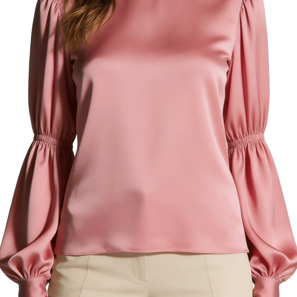 Pink Satin Blouse