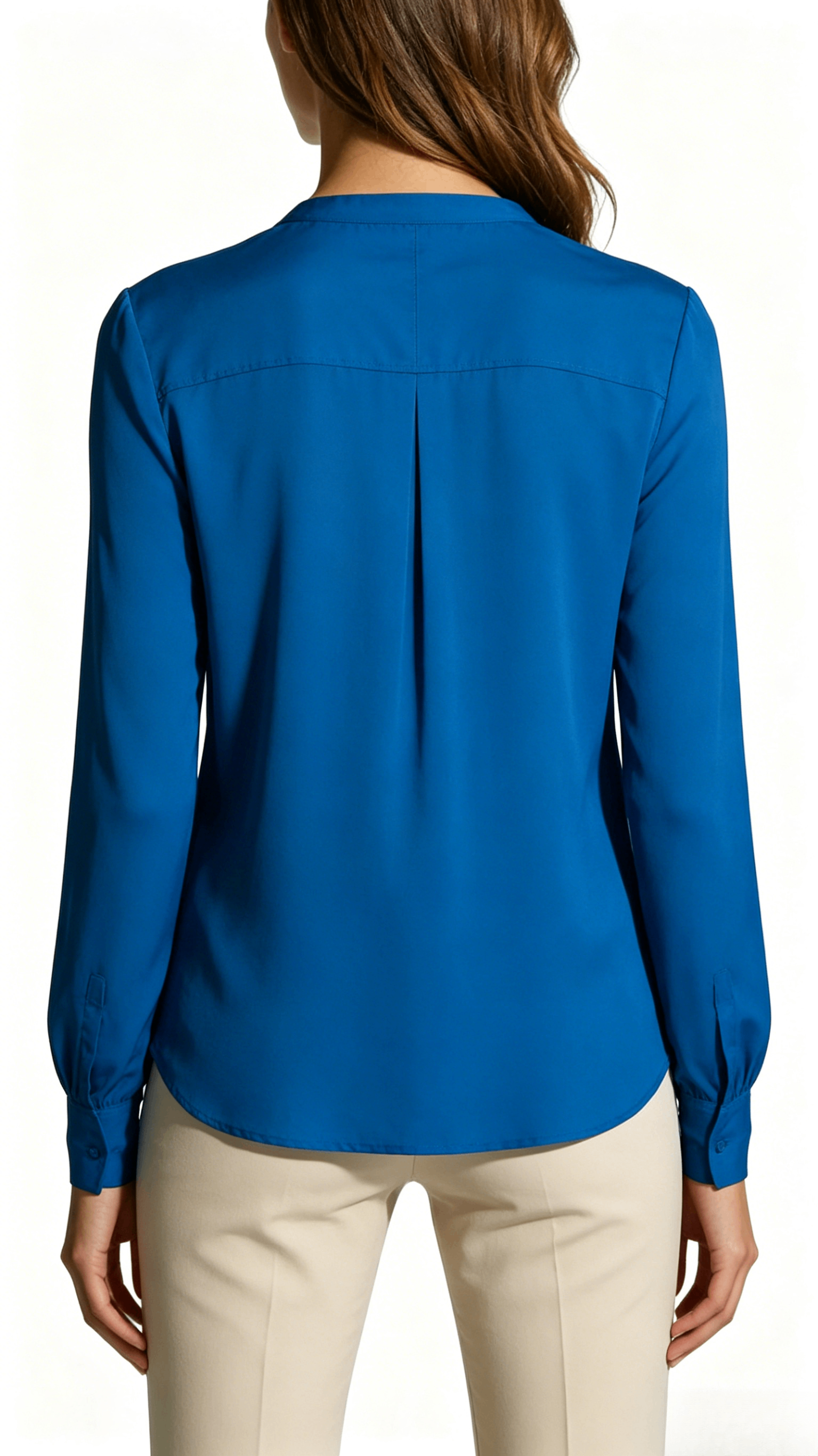 Black and Gold Metallic Stripe Long Sleeve Top - Image 3