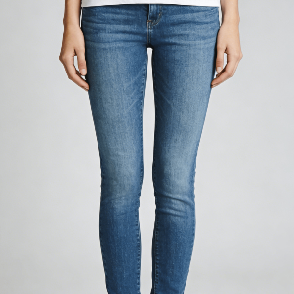 Light Blue Mid Rise Skinny Jeans