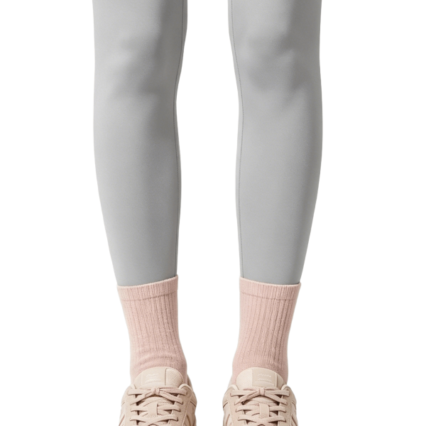 Beige and Blush Pink Retro Sneakers