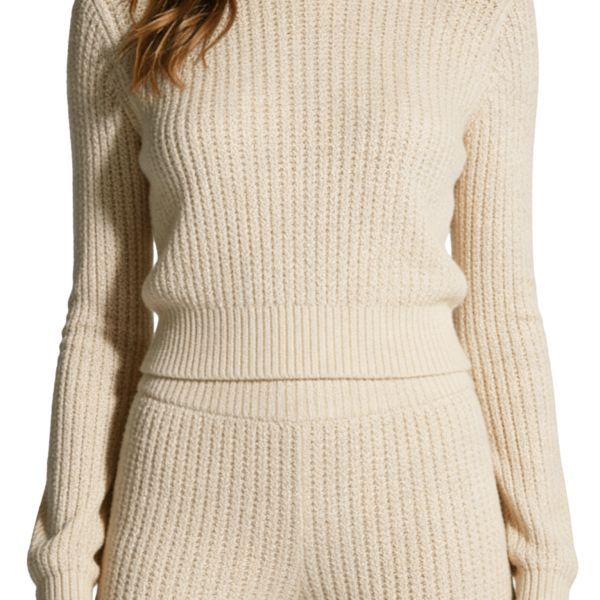 Waffle Knit Top and Pants Set