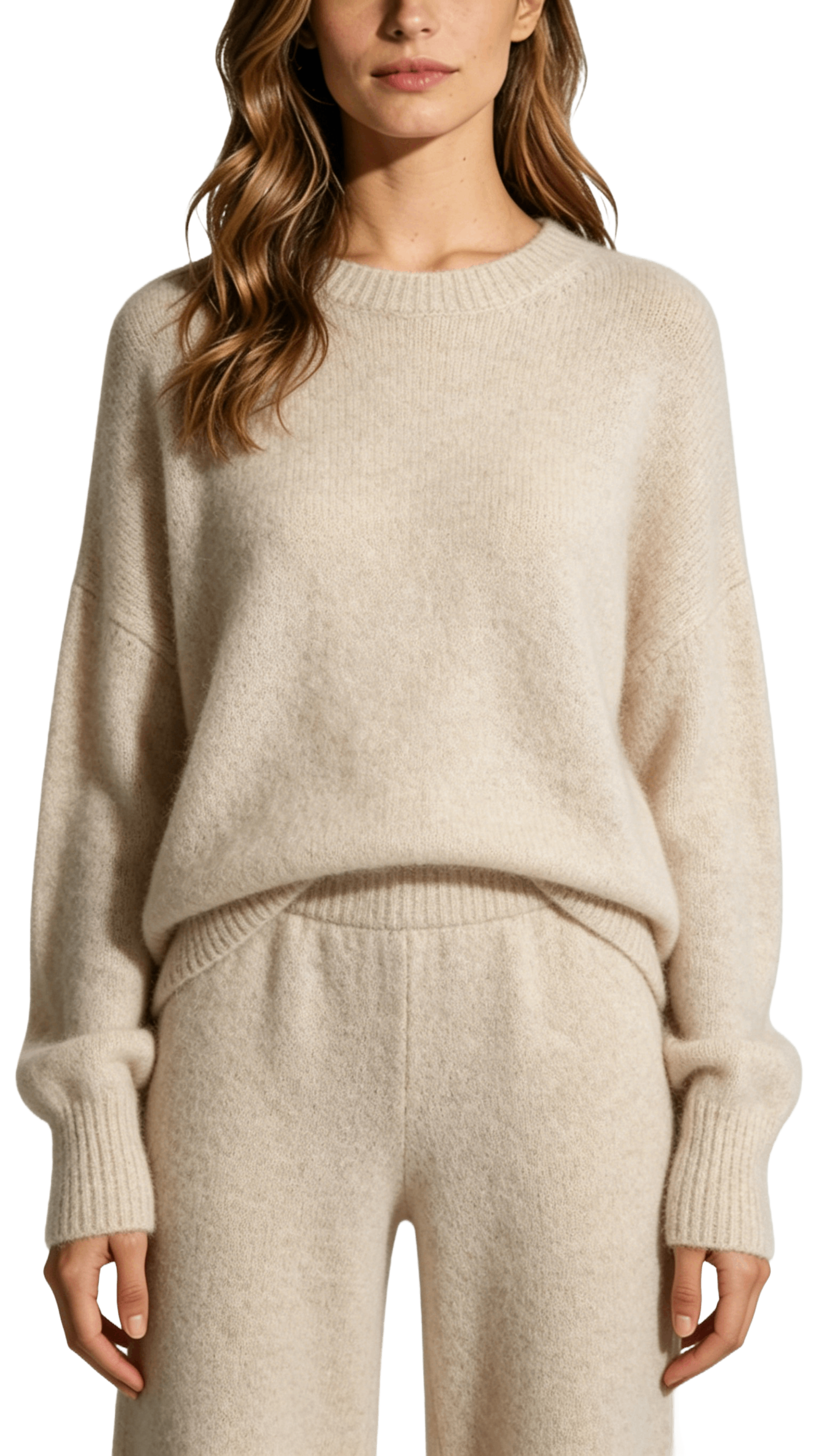 Loose Knit Sweater and Pants Set
