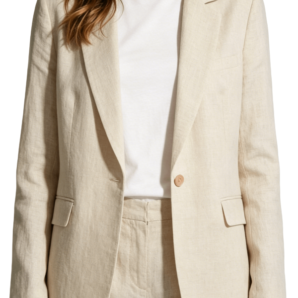 Linen Blazer and Shorts Set