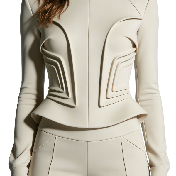 Geometric Panel Top and Pants Set
