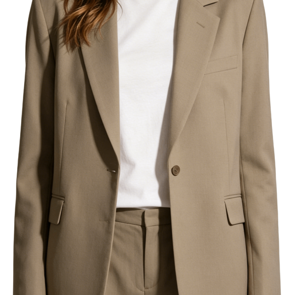 Tailored Single-Breasted Blazer and Pants Set