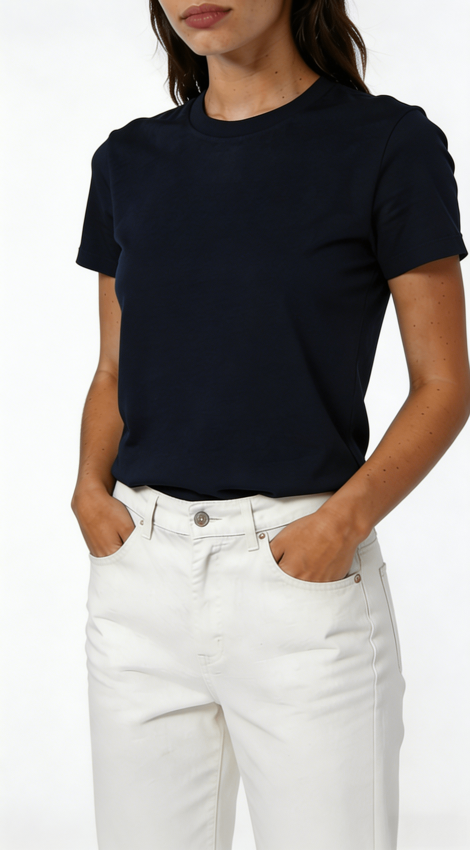 Navy DARAIN Embroidery Short Sleeve T-Shirt - Image 2