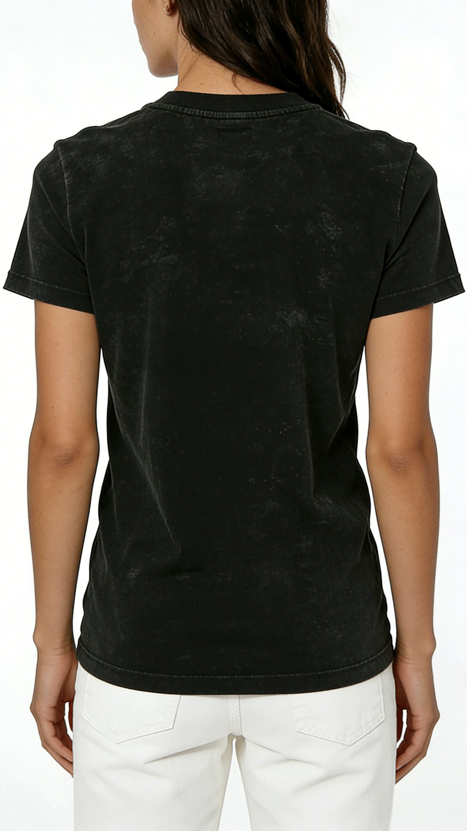 Black Acid Wash Short Sleeve T-Shirt - Image 3